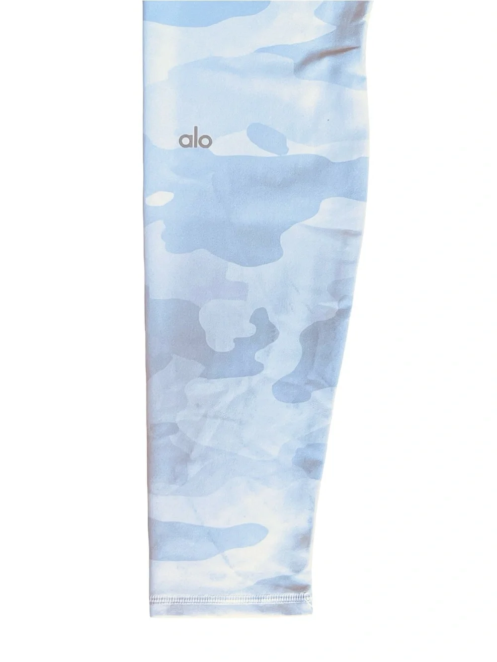 Alo Yoga Women’s Sz L Gray White Leggings High Rise Camo Vapor